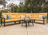 tropitone sectional, outdoor sectionals for sale, aluminum furniture, made in the usa, tropitone furniture rochester ny