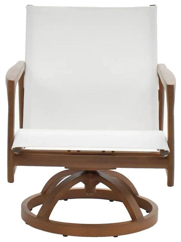 berkeley sling swivel rocker outdoor dining chair