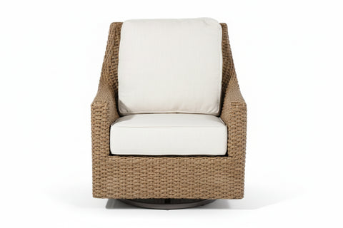wicker swivel chair