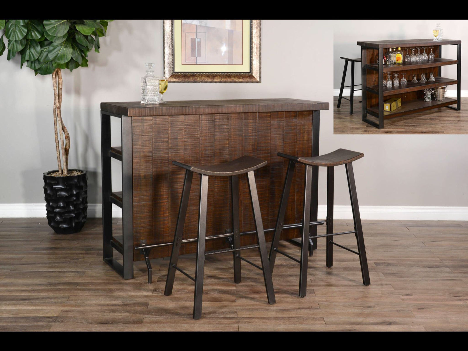 ★ Private Bar Counter Set Amazon.com - Yongchuang 3 Piece Bar Table Set, Bar Table and